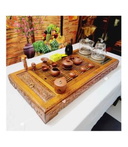 Bàn Trà Điện Gỗ Mun Cao Cấp BM010 | Tịnh Hoa Nghệ Thuật Pha Trà