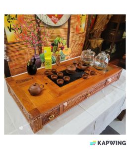 Bàn Trà Điện Gỗ Hương Kamjove H9 BK9-062 | Ngăn Kéo Bếp Điện ove | Chuẩn Trà Đạo