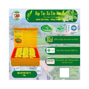 Hộp Trà Nõn Tôm Đóng Ấm Hảo Đạt  (80 gói 12,5g) | Chuẩn OCOP 5 Sao, VietGAP, Xuất Khẩu