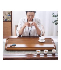 Khay Trà Nguyên Tấm Gỗ Mun Cao Cấp Nhập Khẩu K906 | KT 90x45x4 (cm)