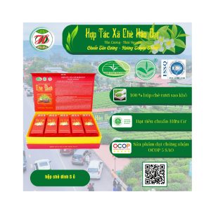 Hộp Trà Đinh Hảo Đạt Đóng Ấm 5 Ô ( 5 x 200Gr ) | Quà Biếu Tặng Cao Cấp | Đạt Chuẩn OCOP 5 sao, Xuất Khẩu