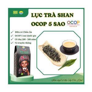 Lục Trà Shan Tuyết Bà Cụ Hữu Cơ | Đạt Chuẩn Châu ÂU (EU), OCOP 5